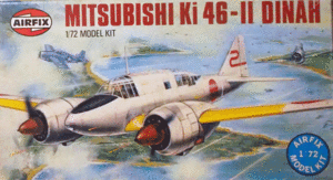 AIRFIX／グンゼ/1/72/日本帝国陸軍航空隊三菱キ-46-Ⅱ百式司令部偵察機二型DINAH/未組立品