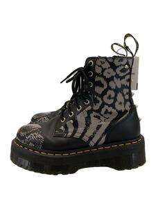 Dr.Martens◆JADON/8ホールブーツ/UK6/ブラック/レザー/AW006