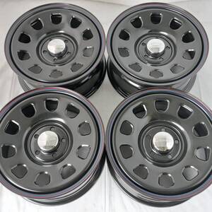 デイトナ 16-7.0J ＋33 5-114.3 ブラック タイヤ付4本セット 235/70R16 TOYO OPENCOUNTRY R/T デリカD5 (W2411-0)