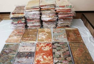 【京夢桜】１円スタート★大量正絹袋帯１９９枚まとめ売り★本金箔刺繍螺鈿高級呉服★売り切り★赤字覚悟★RWK301