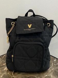 ★ 人気 ヴァレンティノクリスティー VALENTINO CHRISTY レディースミニリュック バックパック ブラック ナイロン 保管品★