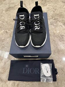 美品 DIOR ディオール B25 テクニカルメッシュ スニーカー メンズ サイズ：41/26cmブラック R67253NC