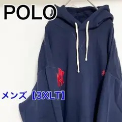 YAM7　POLO RALPH LAUREN　パーカー【メンズ3XLT】ネイビー