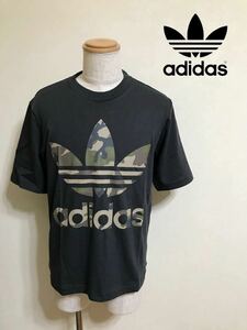 【新品】 adidas originals SSL TEE CAMO OS アディダス オリジナルス カモフラ ビッグロゴ トレフォイル 半袖 Tシャツ サイズM DX4203