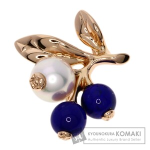 MIKIMOTO ミキモト パール 真珠 ラピスラズリ 2WAY ペンダントトップ K18ピンクゴールド レディース 中古