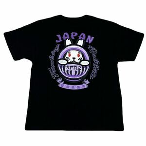 ■京都限定■新品■FR2■撫子■刺繍Tシャツ■Mサイズ■ブラック■送料230円■黒色■エフアールツー■Embroidery Dharma Rabbit T-shirt半袖