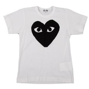 プレイ コムデギャルソンPLAY COMME des GARCONS ハートプリントTシャツ 白S