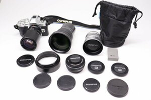 まとめて OLYMPUS オリンパス OM-D E-M10 Mark Ⅲ ミラーレス一眼 デジタルカメラ 通電確認済 レンズ カバー ズーム g251