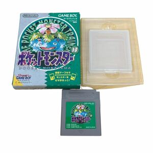 【7256】1円〜 任天堂 Nintendo ニンテンドー ポケットモンスター 緑 GB ソフト 中古 現状品 動作確認済み