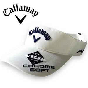 【F】新品 キャロウェイ ツアー UVバイザー Callaway ツアーモデル 機能スベリ 吸汗速乾 バイザー ゴルフグッズ C22990108 GOLF ◆R1222