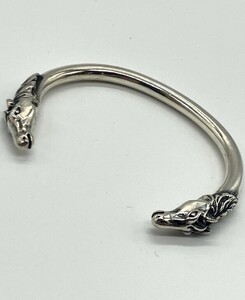 【ITPR8WRHYEOC】Gaboratory ガボラトリー sv925 バングル Quarter Size Horse Round Wire Bangle ホース ラウンド ワイヤー バングル 