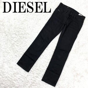 DIESEL ディーゼル スキニーパンツ カジュアルパンツ 黒 スパンコール刺 コットンブラック W25L32 B8532