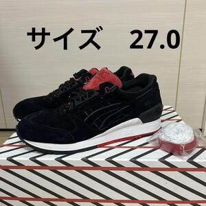 新品 27.0 US9 CONCEPTS X ASICS TIGER GEL RESPECTOR BLACK WIDOW