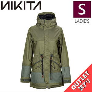 【OUTLET】 NIKITA ASH JKT FATIGUE Sサイズ レディース スノーボード スキー ジャケット JACKET アウトレット