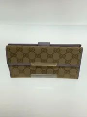 GUCCI 長財布 キャンバス ベージュ 総柄 レディース 112715