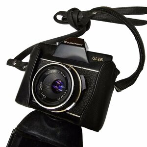 ローライ Rolleiflex SL26 ブラック Carl Zeiss Jena Tessar 40mm F2.8 カメラ 希少専用ケース付