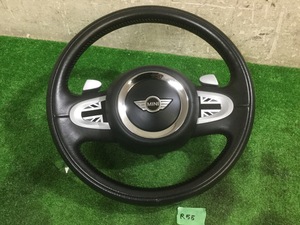 g439458399R　BMW　ミニクーパーS　クラブマン　R55　純正　ステアリングハンドル