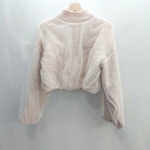 ■ natural beauty basic 長袖 ニットセーター サイズFR ピンク レディース E
