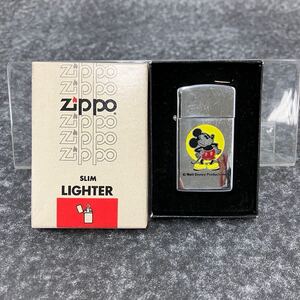 ZIPPO ジッポー Walt Disney Productions ミッキー 1980年代 80年代 スリム オイルライター 着火OK！