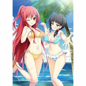 【B2タペストリー】 (真帆&志衣菜) 完全生産限定版 特典 スキとスキとでサンカク恋愛 PS4/PS Vita エンターグラム ASa Project 未開封品