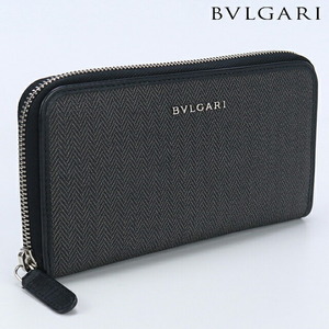 中古 ブルガリ 長財布ラウンドファスナー メンズ ブランド BVLGARI ウィークエンド ラージ ジップウォレット PVC 32587 財布