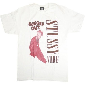 STUSSY ステューシー BUGGED OUT TEE WHITE Tシャツ 白 Size 【M】 【新古品・未使用品】 20812861