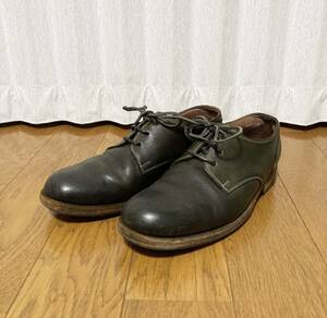 [MOTO] 短靴 オックスフォード プレーントゥ レザーシューズ ブーツ 2 モスグリーン 日本製 モト