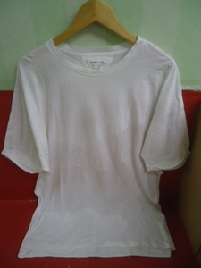 X4320-169♪【60】HELMUT LANG ヘルムートラング クルーネック Tee 半袖Tシャツ Mサイズ カットソー RN119376 CA52192 ホワイト