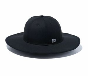 【送料無料】希少 レア NEW ERA ニューエラ フィッテドロングブリムハット Fitted Long Brim Hat 7 1/4 (57.7cm)ブラック 黒 帽子