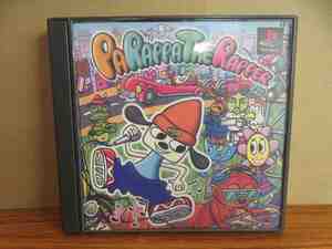 KMG3822★PS パラッパラッパー PARAPPA THE RAPPER ケース説明書はがき付 起動確認済み 研磨・クリーニング済み プレイステーション