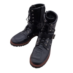 AVIREX アヴィレックス YAMATO ヤマト８ホール BIKER BOOTS バイカーレザーブーツ 2100 ブラック サイズ 27