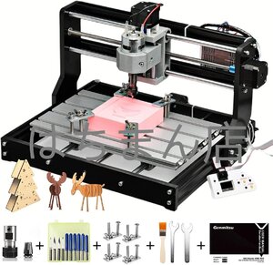 CNC 3018-PROルーターキットGRBLコントロール3軸プラスチック アクリルPCB PVC木彫りフライス盤、XYZ作業エリア300x180x45mm，