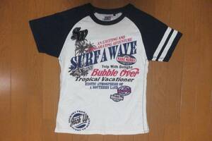 新品 【半袖　Tシャツ M　白系 丸首】 『WE LOVE SURF』