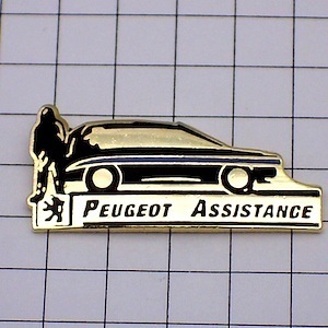 ピンバッジ・プジョー車と人 PEUGEOT FRANCE◆フランス限定ピンズ◆レアなヴィンテージものピンバッチ