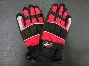 訳アリ 未使用 PRO-BIKER MOTO SPORT GEAR グローブ レッド サイズ L 管理No.39380