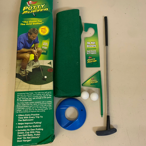 熱心なゴルファー トイレで楽しむ ゴルフパター 練習セット POTTY PUTTER The Game For The Avid Golfer【303