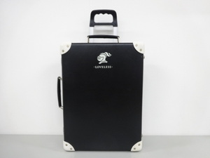 GLOBE TROTTER LOVELESS グローブトロッター ラブレス トロリーケース 18インチ 28L 2輪 キャリーケース スーツケース 黒 機内持ち込み可