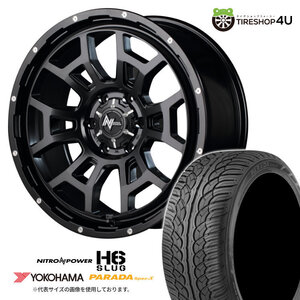 4本セット NITROPOWER H6 SLUG 20x8.5J 6/139.7 +20 SGB YOKOHAMA PARADA Spec-X PA02 285/50R20 FJクルーザー