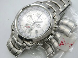 1円◆稼働◆ カシオ EF-524DJ エディフィス ホワイト クオーツ レディース 腕時計 コマ5 M41301