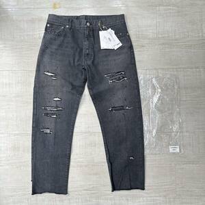 22ss 新品 visvim ビズビム ICT SS JOURNEYMAN PANTS BLK TACKED ジャーニーマン パンツ ブラック タック デニム サイズ 3 0222905005004