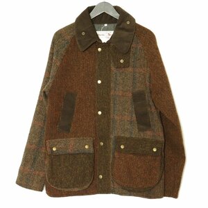 HARRIS TWEED ヴィンテージジャケット サイズ1 ブラウン ハリスツイード