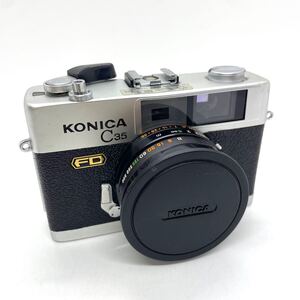 TM☆動作確認済 Konica C35 FD コニカ HEXANON 38mm F1.8 コンパクトカメラ レンジファインダー フィルムカメラ☆