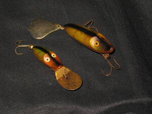 ◎HEDDON ヘドン【 FLAP TAIL JR（フラップテイルJR）と TINY DEEP DIVE RUNT（ティニーディ－プダイブラント）2点セット 中古未使用 】