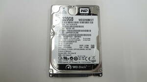 2.5インチHDD WD Black 320GB WD3200BEKT 7200rpm 16MB Serial ATA300 9.5mm SATA 中古動作品(A635)