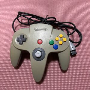 NINTENDO64 コントローラー ブロス　グレー　任天堂　純正品　動作確認済み　ロクヨン　①