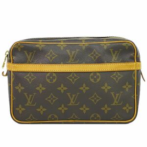 本物 ルイヴィトン LOUIS VUITTON LV コンピエーニュ 23 モノグラム クラッチバッグ セカンドバッグ ポーチ ブラウン M51847