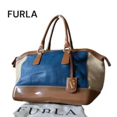 ★綺麗★FURLA　フルラ　ハンドバッグ　トート　バイカラー　レザー　肩掛け