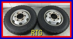 ■中古タイヤホイール■　RTG 17.5インチ 6J +135 6H 222.25 164 BRIDGESTONE W900 225/80R17.5 123/122L 冬 ST 激安 送料無料 K377