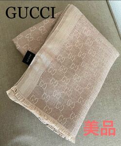 GUCCI グッチ ストール シルク カシミヤ GG スカーフ ショール