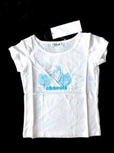 新品 チャコット キッズ Chacott kids★かわいいTシャツ 白鳥 130J バレエ the ballet